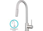 Dura Faucet DFTDF - MK530SLK - SN Streamline Pulldown RV Kitchen Faucet in Brushed Satin Nickel - Imex RV And Auto Parts