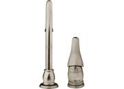 Dura Faucet DFTDF - NMK301 - SN Designer Pedestal Goose Neck RV Kitchen Faucet in Brushed Satin Nickel - Imex RV And Auto Parts