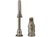 Dura Faucet DFTDF - NMK301 - SN Designer Pedestal Goose Neck RV Kitchen Faucet in Brushed Satin Nickel - Imex RV And Auto Parts
