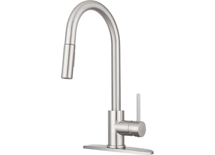 Dura Faucet DFTDF - NMK540 - SN Touch Sensor Pulldown RV Kitchen Faucet in Brushed Satin Nickel - Imex RV And Auto Parts