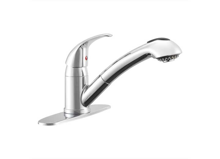 Dura Faucet DFTDF - NMK852 - CP Designer Pullout RV Kitchen Faucet in Chrome Finish - Imex RV And Auto Parts