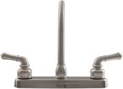 Dura Faucet DFTDF - PK210C - SN Classical Hirise RV Kitchen Faucet in Brushed Satin Nickel - Imex RV And Auto Parts