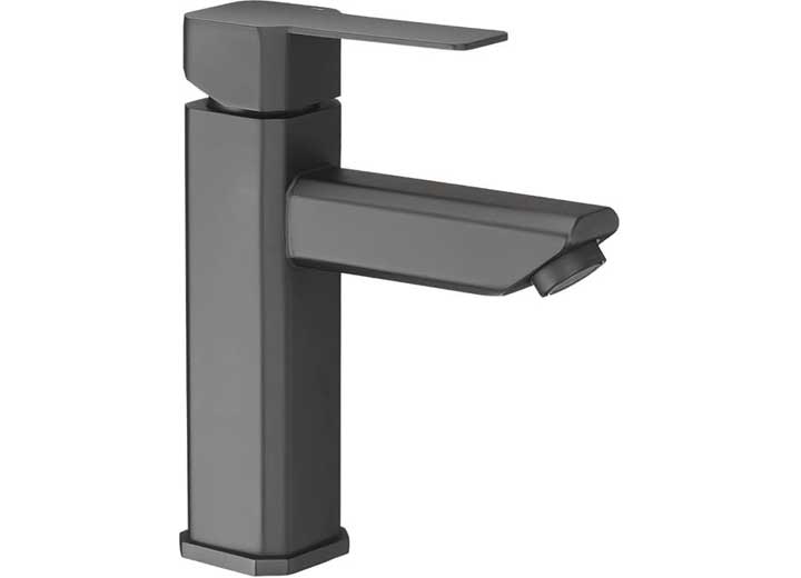 Dura Faucet Modern Angular RV Lavatory Faucet Matte Black DFTDF - ML803LQ - MB - Imex RV And Auto Parts