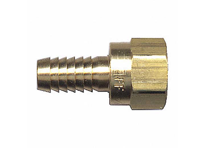 Fairview Ltd. 128 - 66 Brass 45 Degree Hose Barb Fitting 3/8 Inch Male Flare to 3/8 Inch Hose - Imex RV And Auto Parts