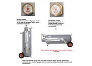 Flame King 100lb Horizontal & Vertical Propane Cylinder w/POL & wheels - YSN100HOGA - Imex RV And Auto Parts