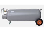 Flame King 100lb Horizontal & Vertical Propane Cylinder w/POL & wheels - YSN100HOGA - Imex RV And Auto Parts