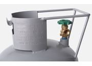Flame King 100lb Horizontal & Vertical Propane Cylinder w/POL & wheels - YSN100HOGA - Imex RV And Auto Parts