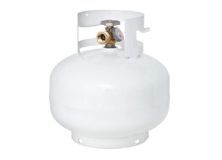 Flame King 11lb Squatty LP Cylinder W/OPD & Gauge- YSN11SQT - Imex RV And Auto Parts