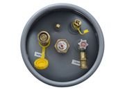 Flame King 33.5lb Steel Forklift Cylinder with Gauge - YSN335 - Imex RV And Auto Parts