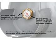 Flame King 40lb Horizontal & Vertical Propane Cylinder with OPD & Wheels - YSN40HOG - Imex RV And Auto Parts