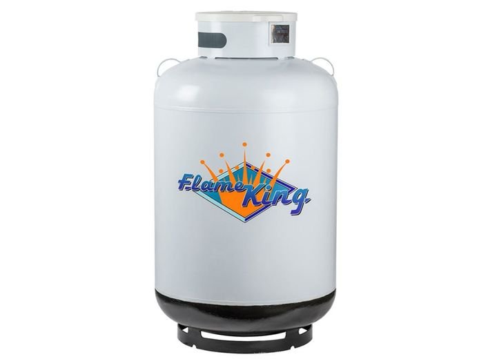 Flame King 420 lb. ASME Cylinder with Float Gauge & Relief Valve - YSN420ASME - Imex RV And Auto Parts