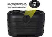Flame King Dual 20lb LP Propane Tank, Light Plastic, Heavy Duty Cover - YSN-PCC-RV20 - Imex RV And Auto Parts