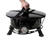 Flame King Outdoor Portable Propane Gas 24" Fire Pit Bowl with Self Igniter Cover Carry Straps - Imex RV And Auto Parts