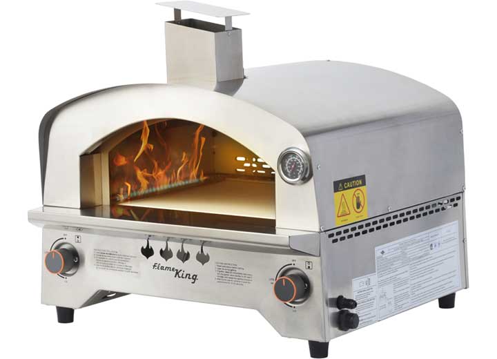 Flame King Propane Pizza Oven - YSN-SSPZG - Imex RV And Auto Parts