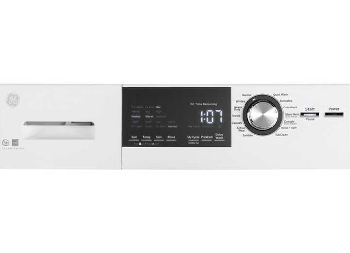 GE Appliances GFW148SSMWW 24 - inch 2.4 cu. ft. Front Load Washer with Steam Technology - Imex RV And Auto Parts