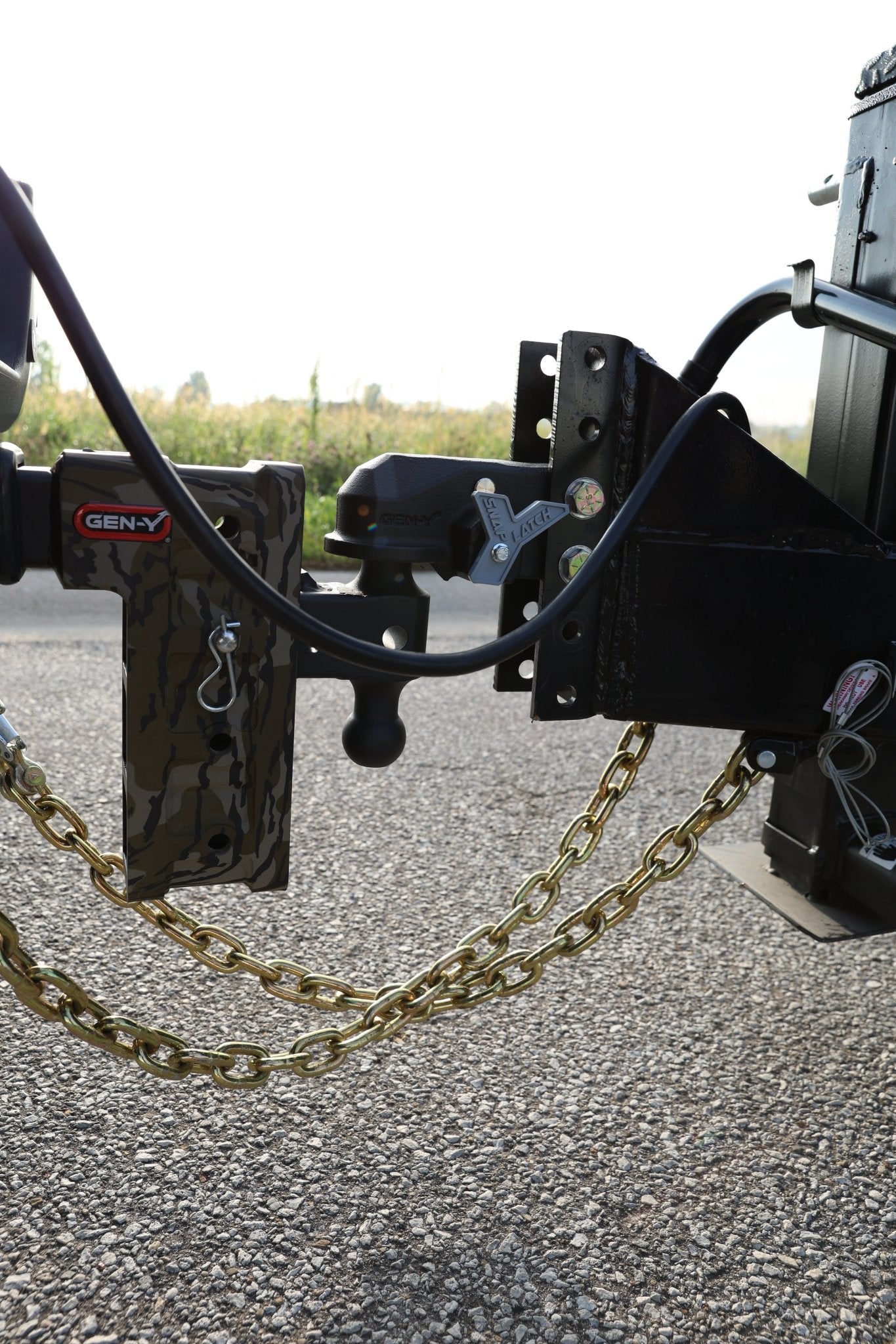 GEN-Y Hitch ADMIRAL Victory Lane SnapLatch Coupler - 20,000 lb Towing Capacity, 2 3/16" Ball Hole, Steel Construction - Imex RV And Auto Parts