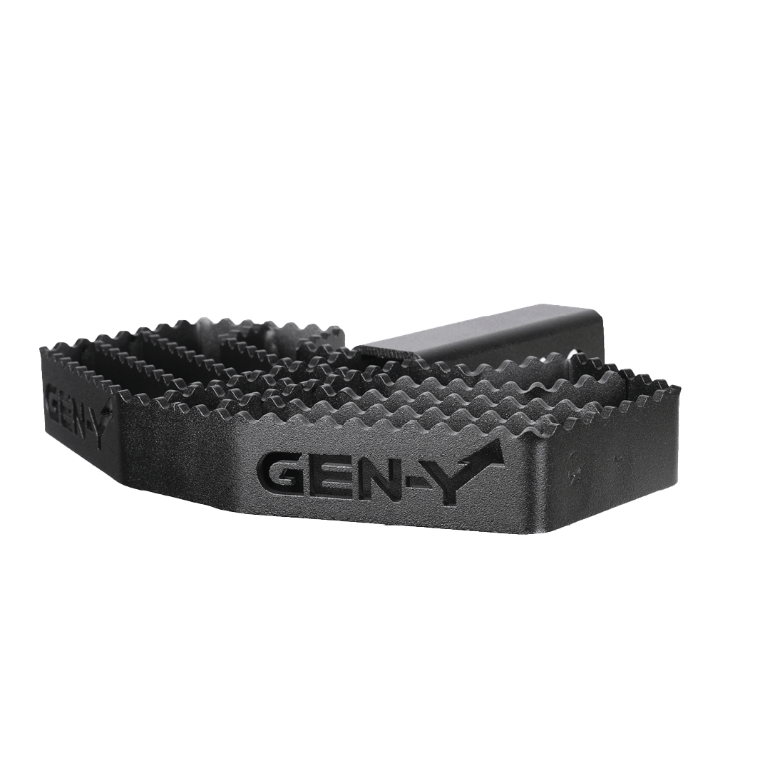 GEN-Y Hitch GH-030 Serrated Hitch Step - Black Steel Towing Accessory - Imex RV And Auto Parts