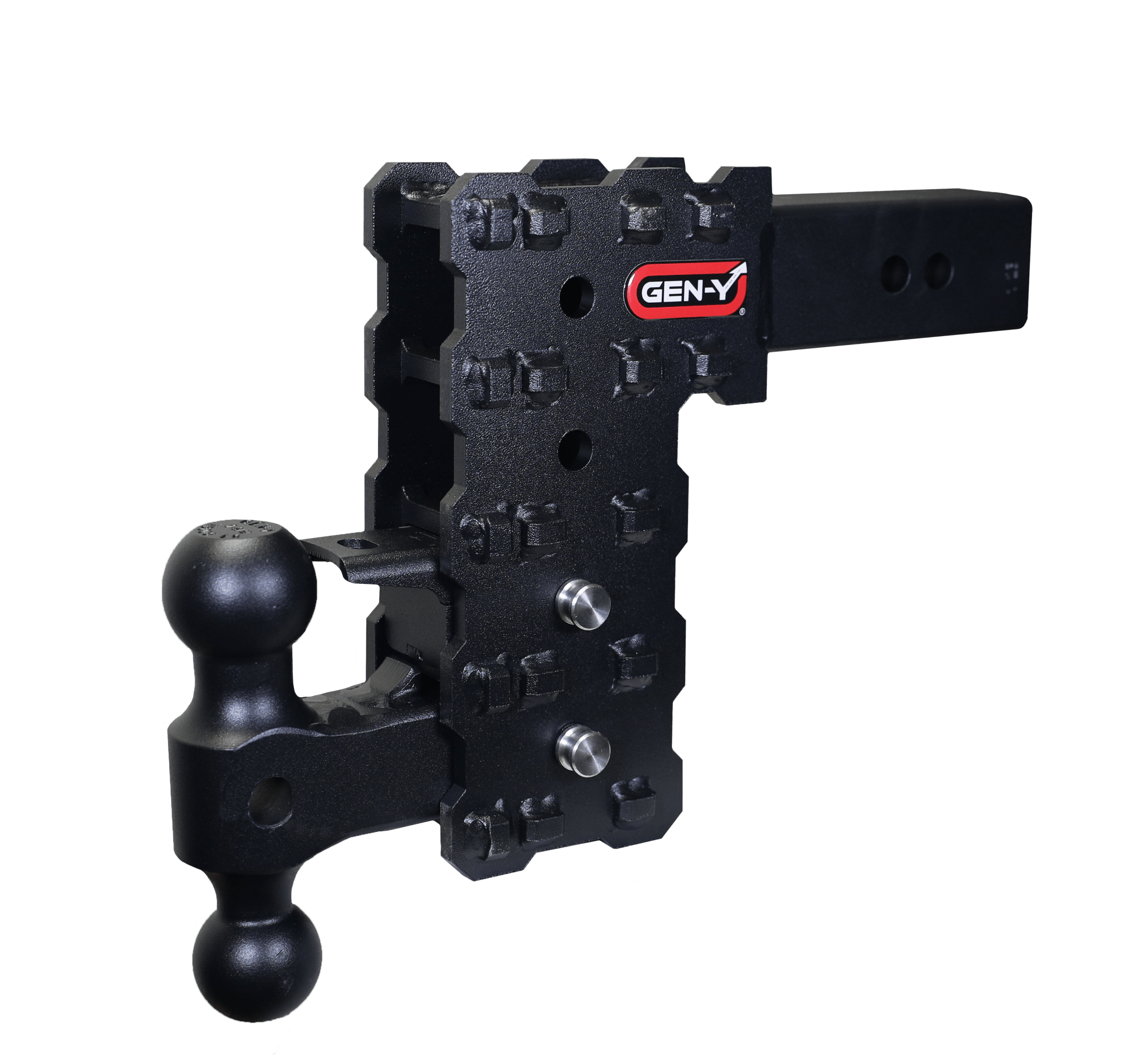 GEN-Y Hitch PHANTOM 2.5-inch Solid Shank Drop Hitch with 7.5-inch Drop and 16,000 lbs Towing Capacity - Imex RV And Auto Parts