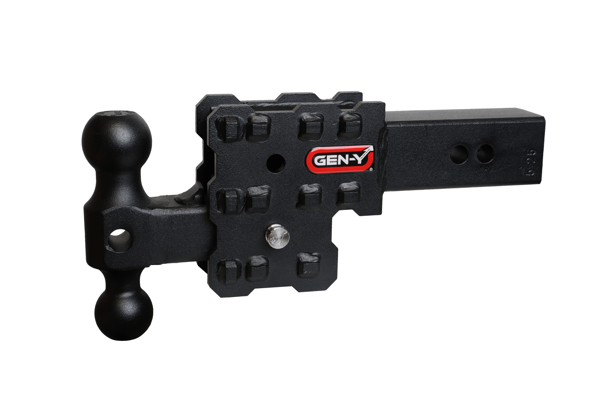 GEN-Y Hitch PHANTOM-X 2-Inch Solid Shank Drop Hitch with 2.5-Inch Drop and Dual-Ball System - Imex RV And Auto Parts