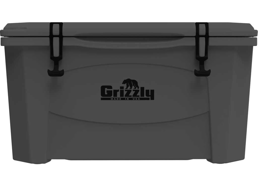 Grizzly 60 Qt Cooler Stealth Gray – Durable Insulated Cooler for Outdoor Adventures - Imex RV And Auto Parts