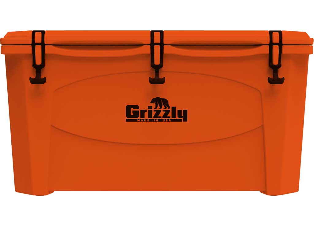 Grizzly Coolers 100 Qt Orange Cooler - Durable and Spacious Outdoor Cooler - Imex RV And Auto Parts