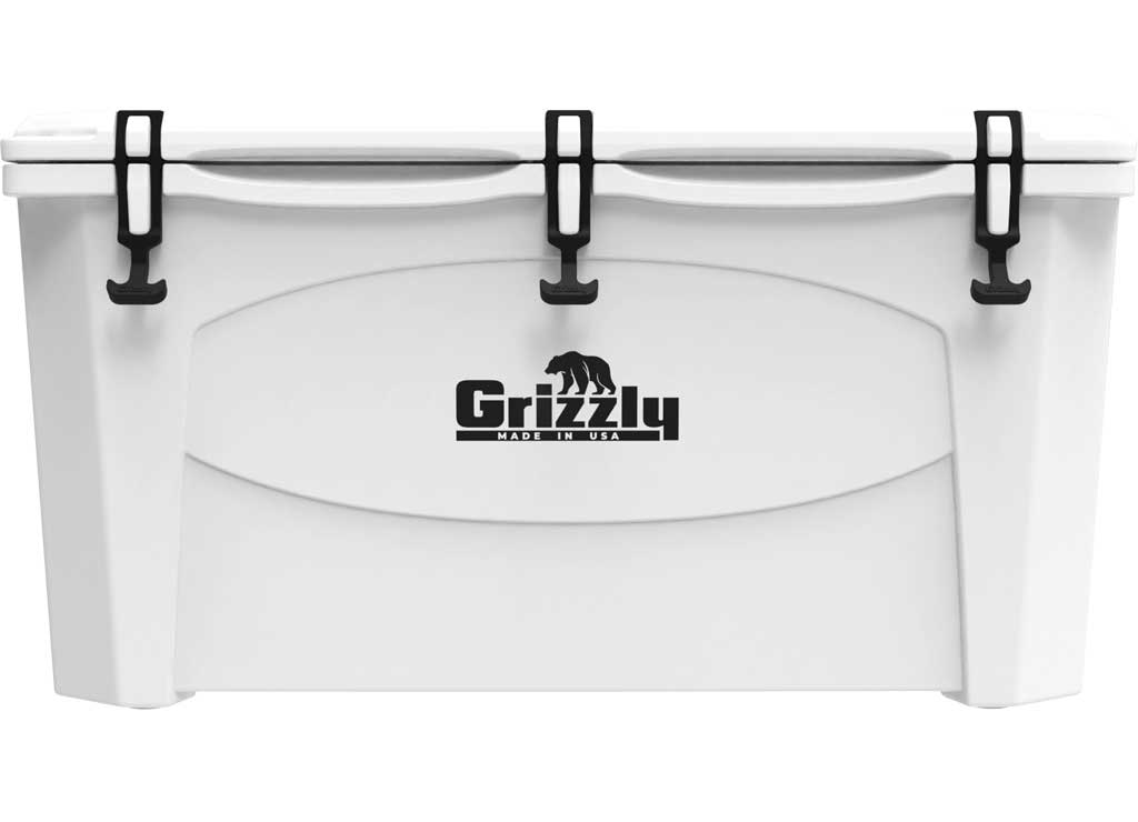 Grizzly Coolers 100 Qt White Cooler GZC4400030 - Heavy-Duty Insulated Cooler for Outdoor Adventures - Imex RV And Auto Parts