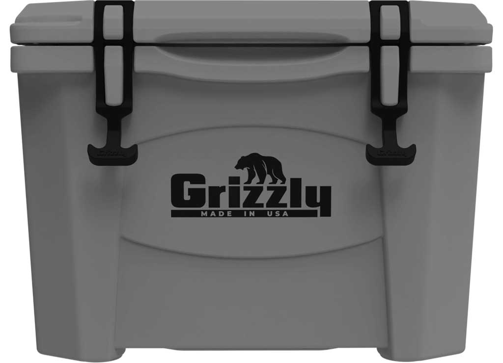 Grizzly Coolers 15 Qt Gray Cooler - Durable Insulated Container for Outdoor Adventures - Imex RV And Auto Parts