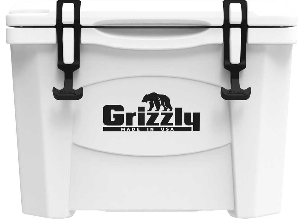 Grizzly Coolers 15 Qt White Cooler - Compact and Durable for Outdoor Adventures - Imex RV And Auto Parts