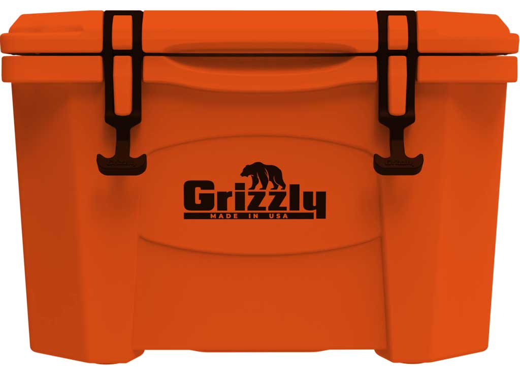 Grizzly Coolers 20 Qt Orange Cooler - Durable and Portable Ice Chest - Imex RV And Auto Parts