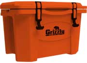 Grizzly Coolers 20 Qt Orange Cooler - Durable and Portable Ice Chest - Imex RV And Auto Parts