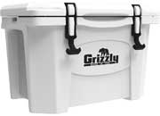 Grizzly Coolers 20 Qt White Cooler - Durable and Portable for Outdoor Use - Imex RV And Auto Parts