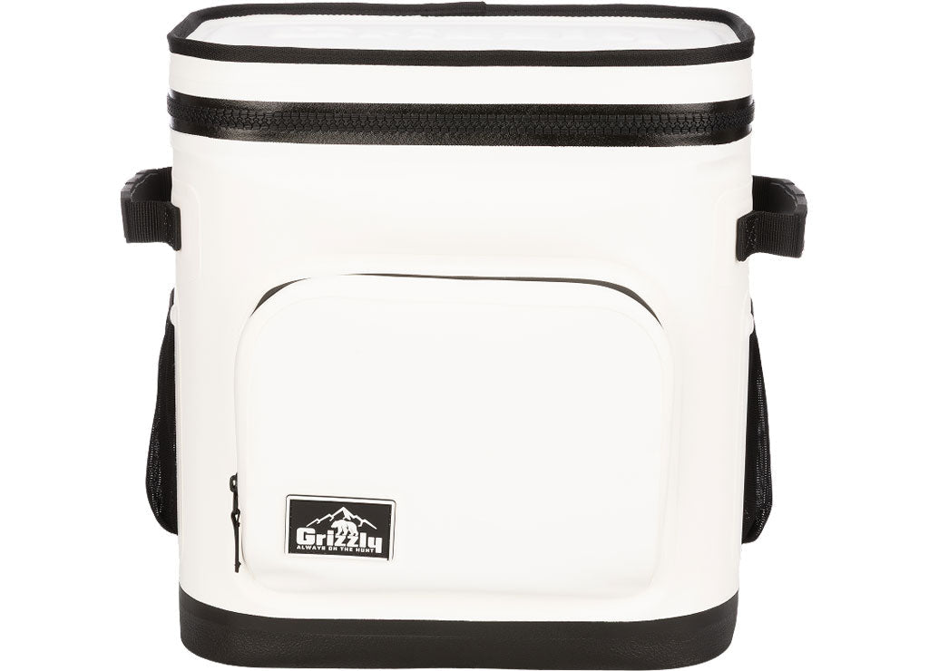 Grizzly Coolers Drifter Cooler 16 Whiteout - Compact and Durable Portable Cooler - Imex RV And Auto Parts