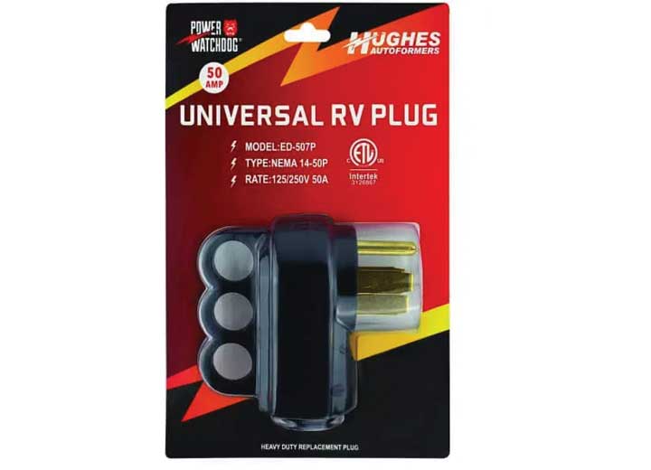 Hughes 50A Replacement Plug for Male Connection - 50APLUG - Imex RV And Auto Parts