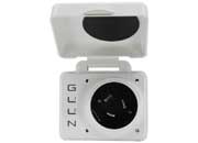 Hughes Safeview Smart RV Power Inlet 50 Amp White SV50API - W - Imex RV And Auto Parts