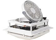 Maxxair Maxx Fan Plus Pivoting Directional Fan with White Lid - Part Number 00 - 61000 - Imex RV And Auto Parts