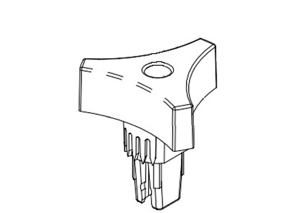 Maxxair Roof Vent Lift Arm Knob Locking K Model (Part 05-21236K) - Imex RV And Auto Parts