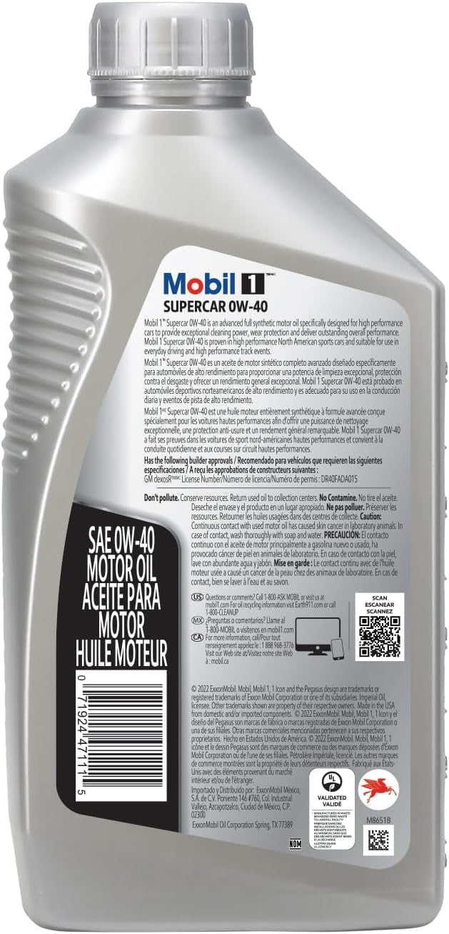 Mobil 1 0W - 40 Dexos R 126870 - Imex RV And Auto Parts
