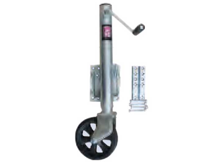 Pacific Rim International MJ - 1500B Trailer Jack Swivel Mount with Single Wheel - 1500 lbs Capacity - Imex RV And Auto Parts