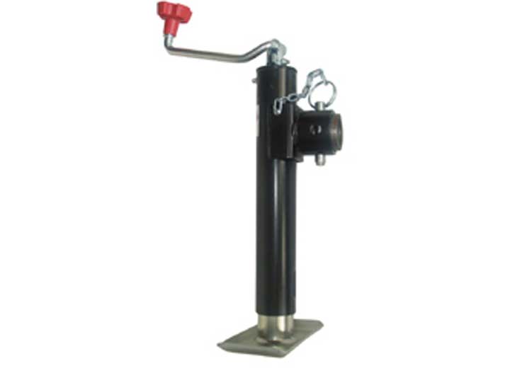 Pacific Rim International TJP - 2001 - B 10 - Inch Swivel Jack with Topwind Mechanism in Black - Imex RV And Auto Parts