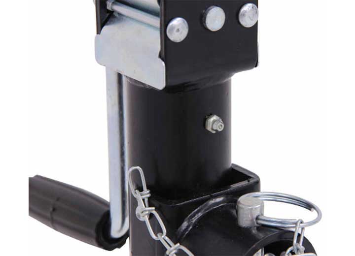 Pacific Rim International TJP - 2002S - B Swivel Jack 15 Inch Lift with Sidewind Handle, Black - Imex RV And Auto Parts