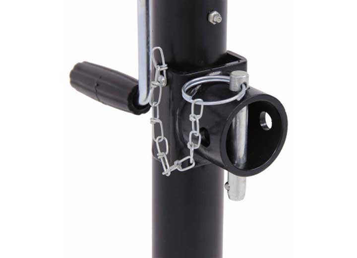 Pacific Rim International TJP - 2002S - B Swivel Jack 15 Inch Lift with Sidewind Handle, Black - Imex RV And Auto Parts