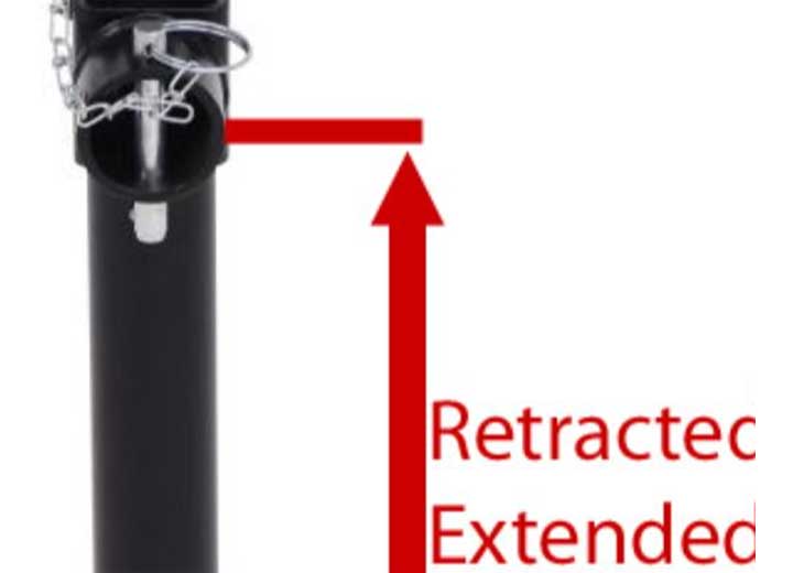 Pacific Rim International TJP - 2002S - B Swivel Jack 15 Inch Lift with Sidewind Handle, Black - Imex RV And Auto Parts