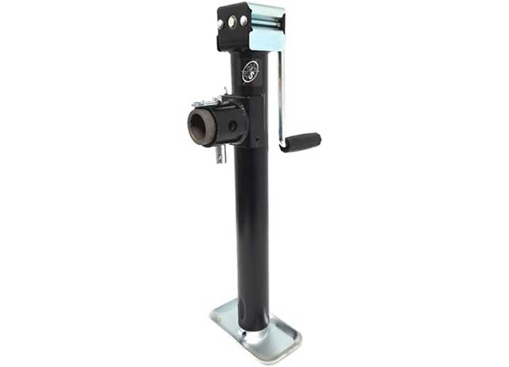 Pacific Rim International TJP - 5002S - B Swivel Jack, 15 Inch Lift, Sidewind, 5K Capacity in Black - Imex RV And Auto Parts