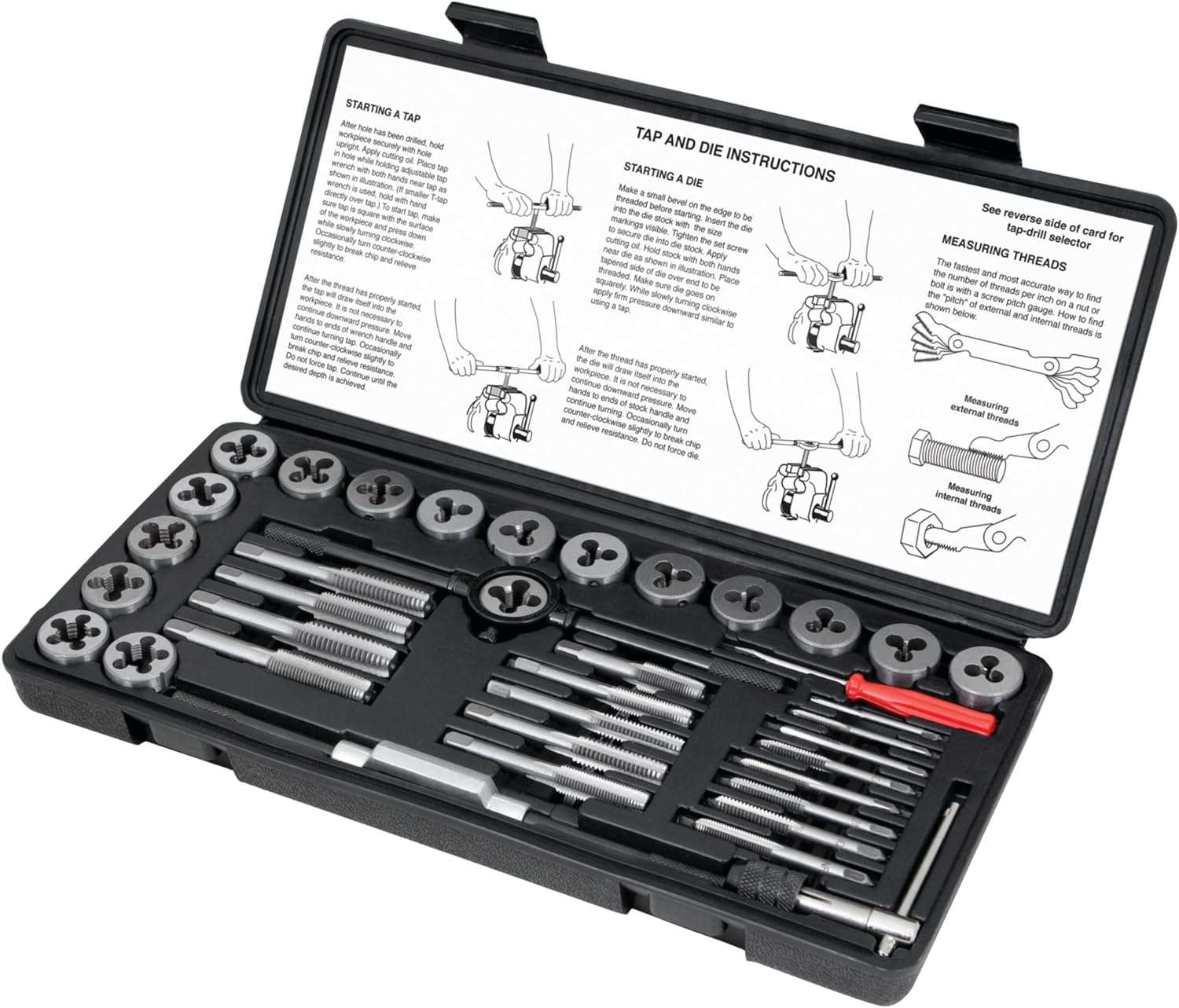 Performance Tool W4002DB 40 - Piece Metric Tap and Die Set - Imex RV And Auto Parts