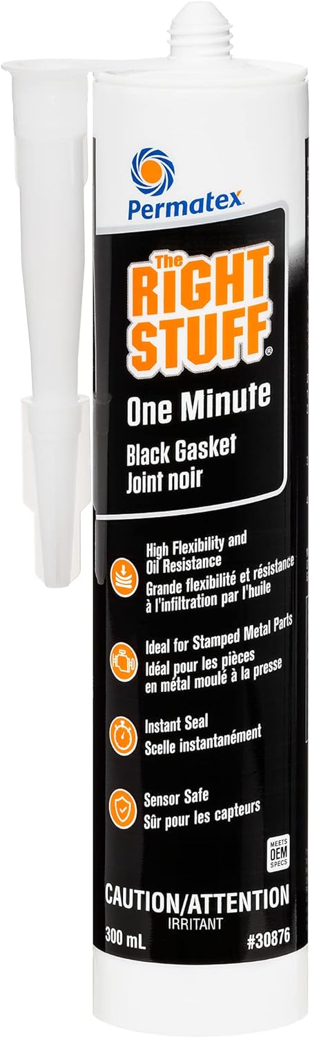 Permatex 30876 The Right Stuff Black Instant Gasket Maker, 300ml - Imex RV And Auto Parts