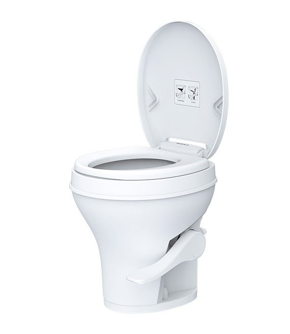 SeaFlo SFRTPH-01-01 Plastic RV Toilet in White - Imex RV And Auto Parts
