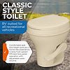 SeaFlo SFRTPH-02-01 Plastic RV Toilet Bone Color - Imex RV And Auto Parts