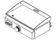 Suburban RV 4062A 18 - Inch Outdoor Gas Griddle with 1 - Pound Bottle Adapter and Griddle Plate - Imex RV And Auto Parts