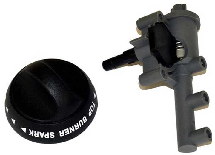 Suburban RV Stove Control Knob 521139 with Piezo Igniter - 525013 - Imex RV And Auto Parts