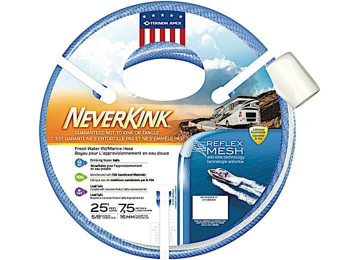 Teknor Apex 8604-25 5/8 Inch x 25 Feet Blue Neverkink Hose - Imex RV And Auto Parts